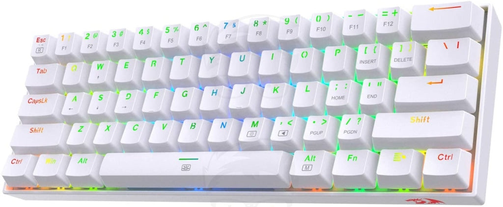 Redragon K630 Dragonborn 60% Wired RGB Gaming Keyboard - Black\White Redragon K630 Dragonborn 60% Wired RGB Gaming Keyboard - Black\White